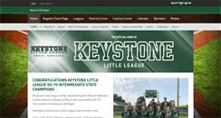 Desktop Screenshot of keystonelittleleague.com