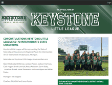 Tablet Screenshot of keystonelittleleague.com